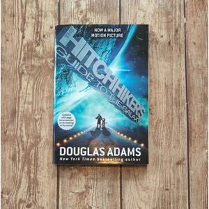 The Hitchhiker's Guide to the Galaxy by Douglas Adams - Paperback Book - Movie